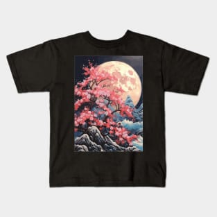 Japan Landscape Nature Cherry Blossom Kids T-Shirt